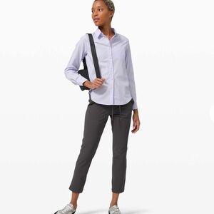Lululemon Full Day Ahead Shirt In Serene Blue Size 2